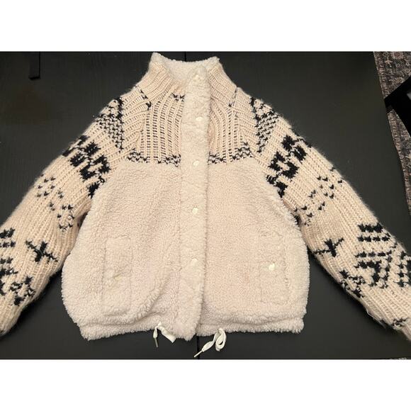 Blank NYC Feeling Cozy Sweater Sherpa Jacket, Size Medium - Picture 5 of 11